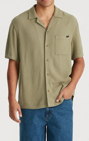 RESORT SHIRT OPEN WEAVE SAGE