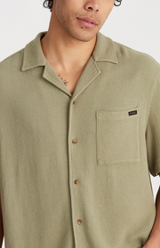 RESORT SHIRT OPEN WEAVE SAGE