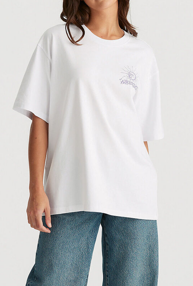 EARTH SERPENT SLOUCH TEE OPTIC WHITE