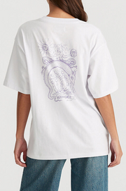 EARTH SERPENT SLOUCH TEE OPTIC WHITE