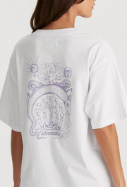 EARTH SERPENT SLOUCH TEE OPTIC WHITE