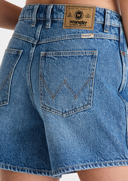 MID A-LINE SHORT BLUE REBEL