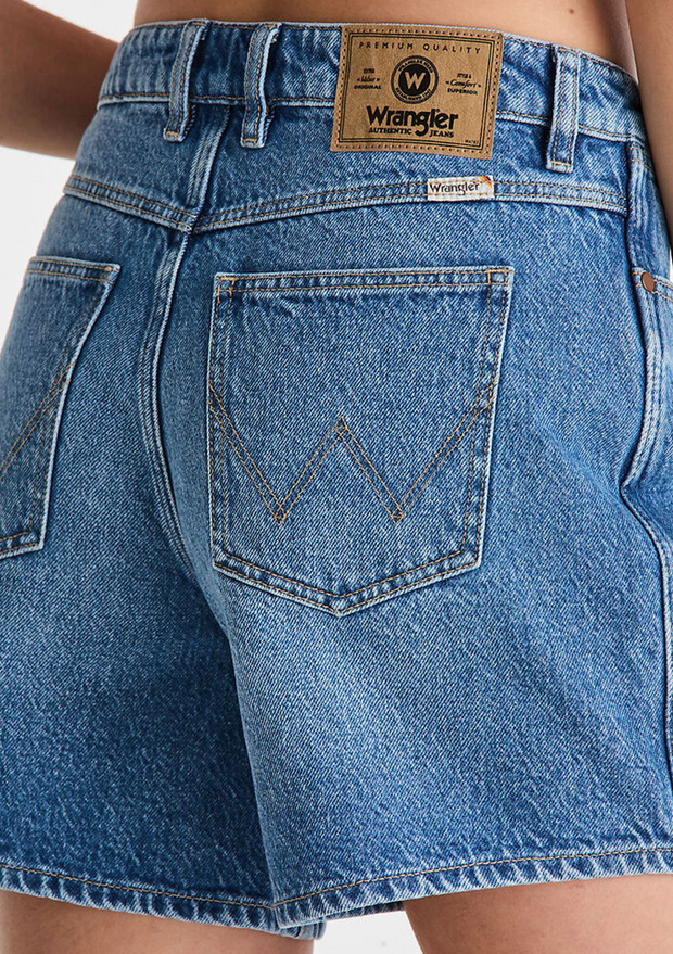 MID A-LINE SHORT BLUE REBEL