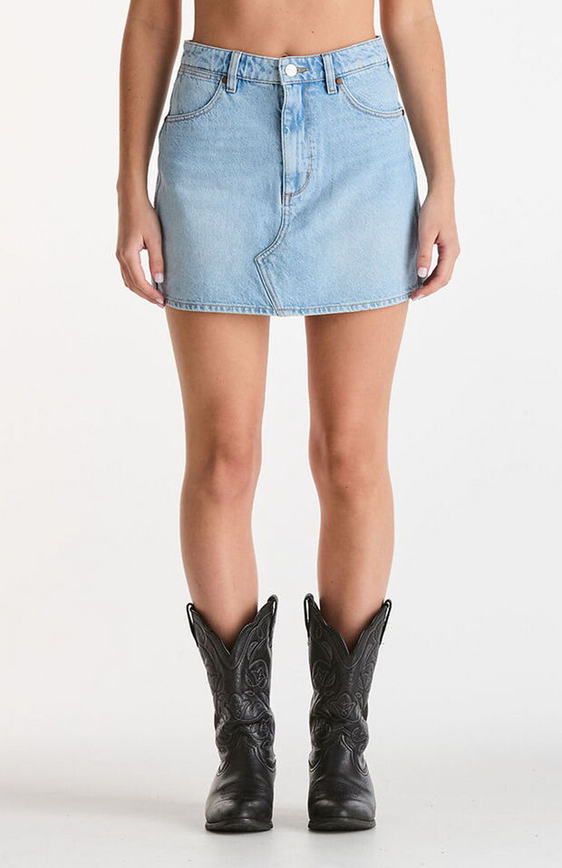REPAIR MINI SKIRT BLUE TOUR