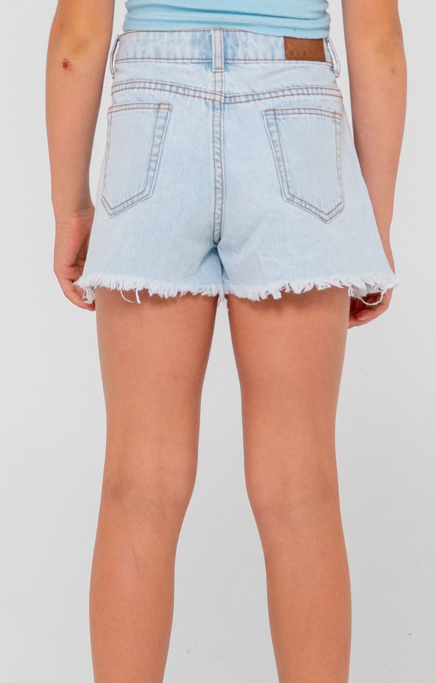 PENNY KICK FLARE DENIM SHORT GIRLS