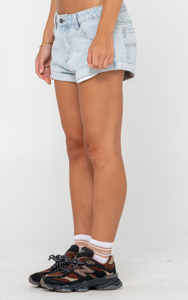 PHEONIX LOW RISE DENIM MINI SHORT