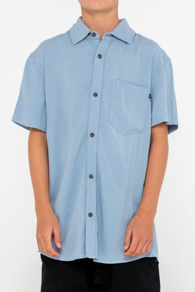 OVERTONE SHORT SLEEVE LINEN SHIRT BOYS
