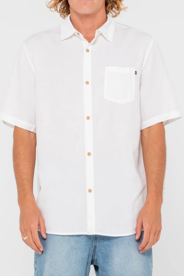 OVERTONE SHORT SLEEVE LINEN SHIRT