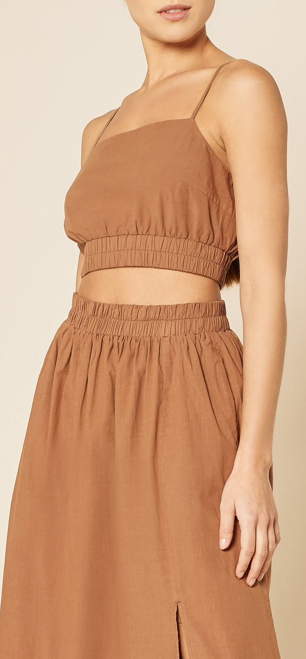 ODESSA POPLIN CROP CAMI