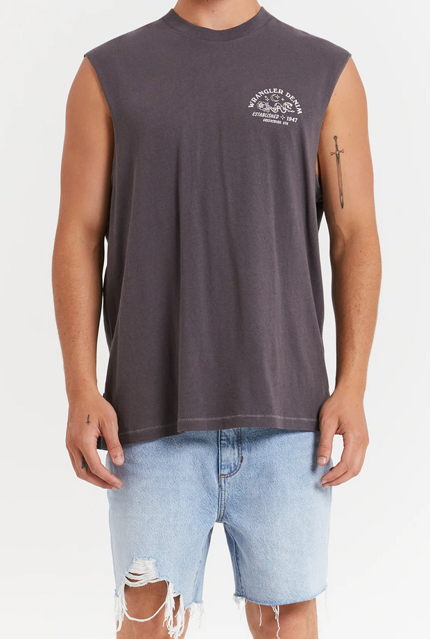 SERPENT STAMP MUSCLE TEE