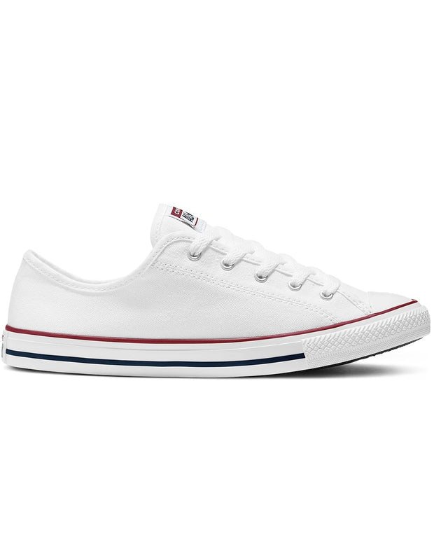 CT DAINTY CANVAS LOW WHITE