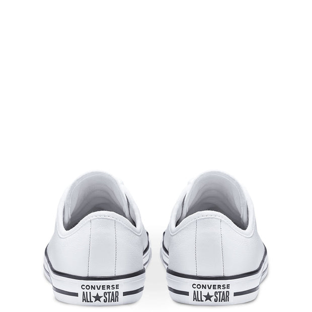 CT DAINTY LEATHER LOW WHITE