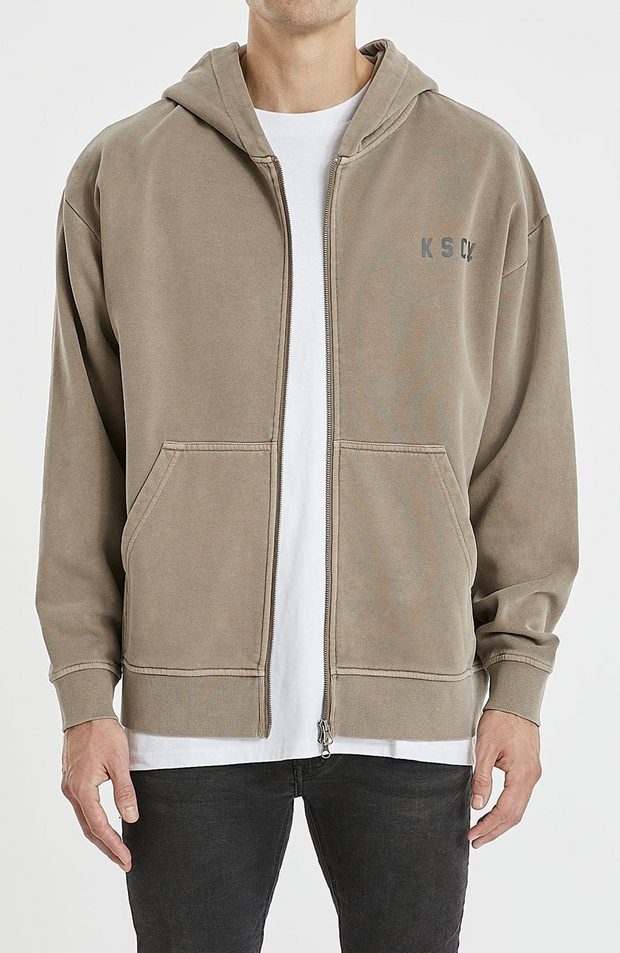 GASKILL RELAXED HOODED ZIP SWEATER