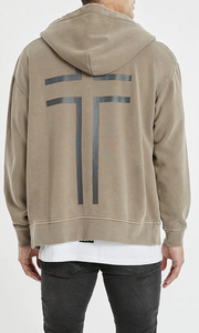 GASKILL RELAXED HOODED ZIP SWEATER