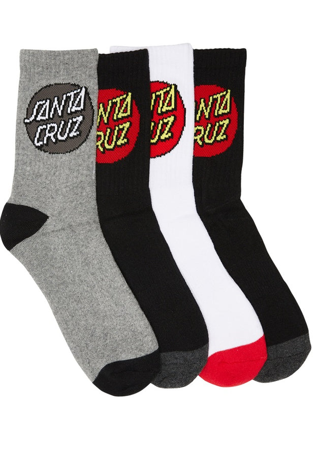 CLASSIC DOT CREW SOCKS 4PK - MENS